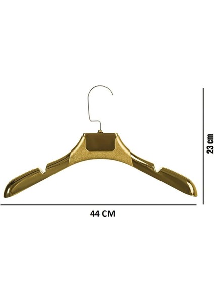 5 Adet Ev Tipi 44 cm Gold Plastik Ceket Askısı Buluz Askısı Elbise Askısı Kıyafet Askısı fırsatları