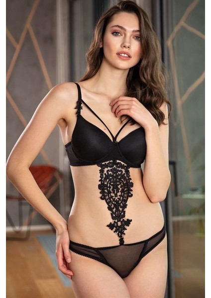 Arias Closet Balenli Destekli Dolgulu Askıları Çıkabilen Yaka Detaylı Çıkabilen Bel Aksesuarlı Sütyen ve Slip Takım fiyatları