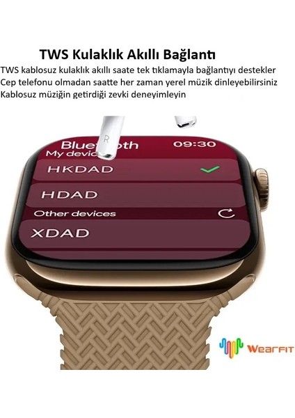 HK10 Pro Max Amoled 2.02 Amoled Wearfitpro/chatgpt/ses Kayıt/kulaklık Eşleştirme Akıllı Saat fiyatları