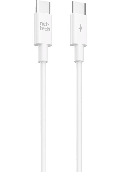 NT-DC53 60W Plastik 100 cm Type-C To Type-C Şarj ve Data Kablosu