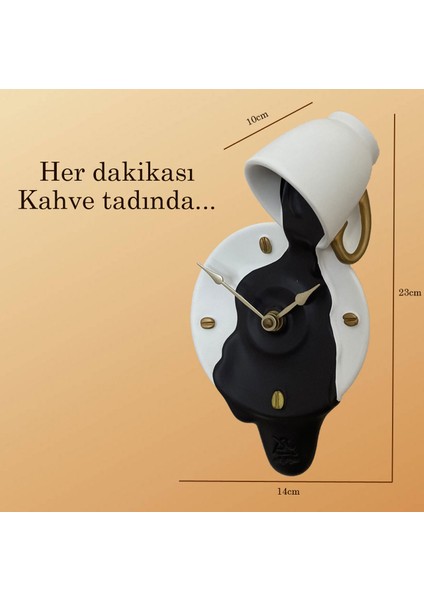 Kahve Fincanı Duvar Saati / Espresso Clock fiyatları