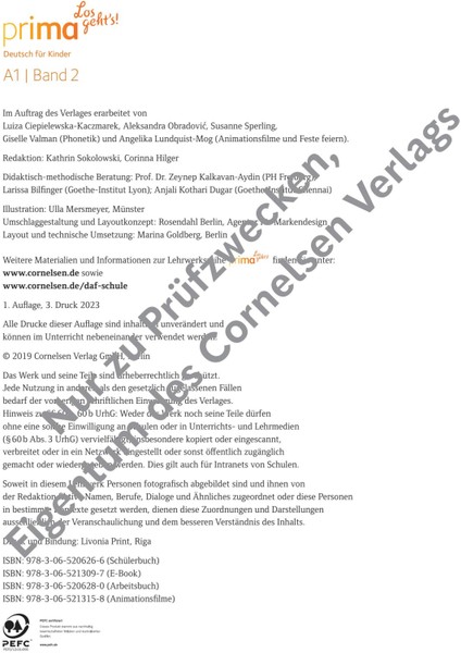 Prima Los Geht's 2 Schülerbuch Online Audio fiyatları