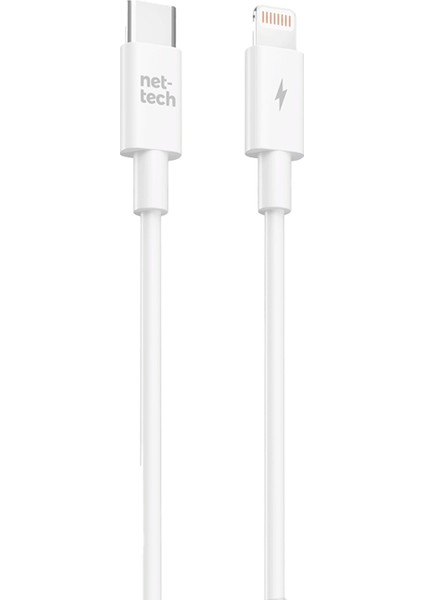 NT-DC52 20W Plastik 100 cm Type-C To Lightning Şarj ve Data Kablosu