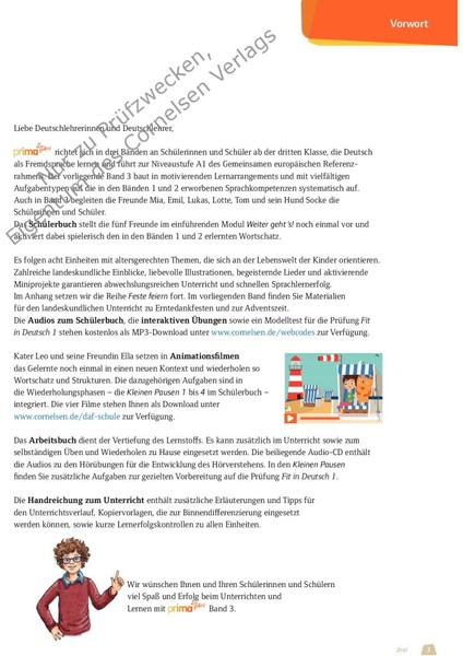 Prima Los Geht's 3 Schülerbuch Online Audio fırsatları