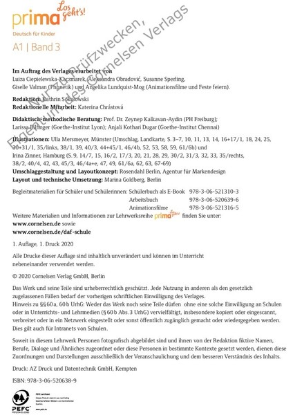 Prima Los Geht's 3 Schülerbuch Online Audio indirimleri