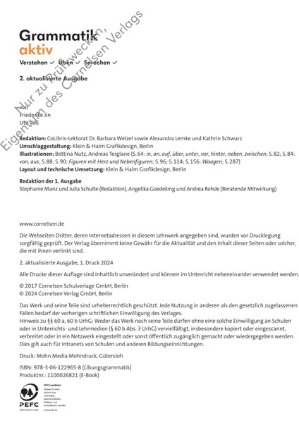 Grammatik Aktiv B2-C1 Mit Pageplayer-App fırsatları