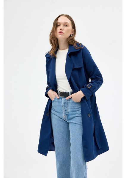 3033A Bel Bağlama Detay Trençkot Laci