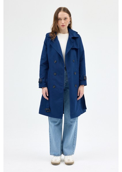 3033A Bel Bağlama Detay Trençkot Laci
