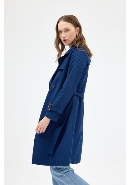 3033A Bel Bağlama Detay Trençkot Laci