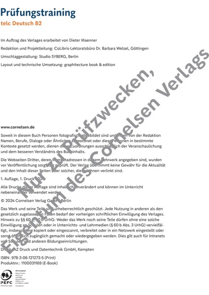 Prüfungstraining Daf B2 : Übungsbuch Mit Audio Online indirimleri