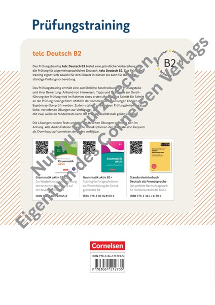 Prüfungstraining Daf B2 : Übungsbuch Mit Audio Online