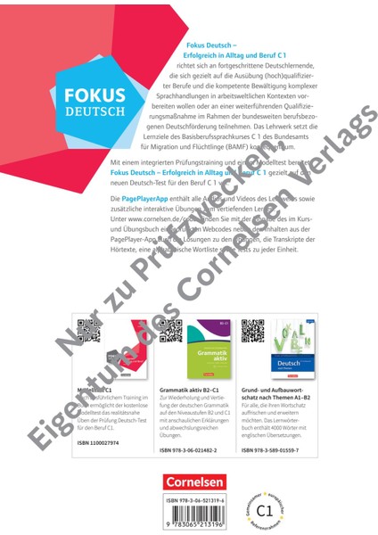 Fokus Deutsch C1 Kurs und Übungsbuch