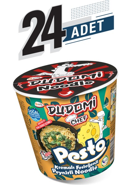 24’lü Pesto Noodle Bardak 24X80 gr