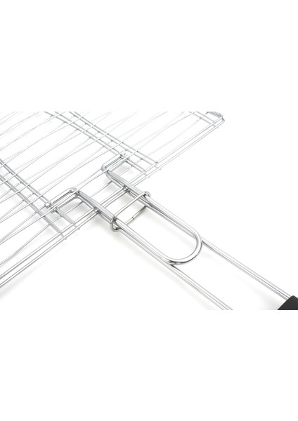 3'lü Balık Izgarası Çift Taraflı Balık Izgarası Krom Kaplamalı 58CM fırsatları