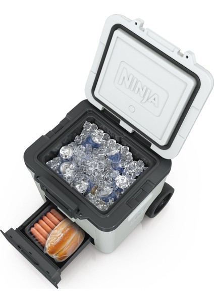 frostvault Tekerlekli Cooler 28 Litre - Beyaz