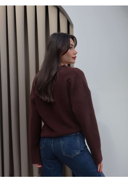 V Yaka Yumuşak Dokulu Kazak indirimleri