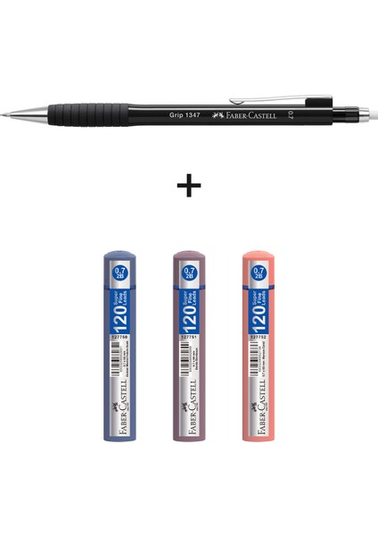 Grip 134/47 Versatil Siyah 0.7& 3'lügrip Min 0.7-Duman MAVISI,BORDO,MERCAN120'LI Min,4'lü Yazım Seti