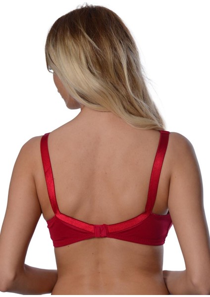 Bordo Dantelli Toparlayıcı Sütyen