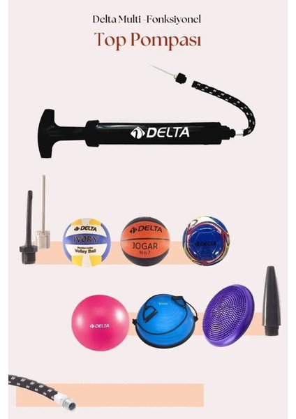 Deluxe Hentbol Topu ve Pompa - %100 Kauçuk Malzemeden, Kavrama Kolaylığı Sağlayan Dayanıklı Top fırsatları