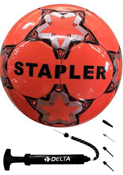 Stapler 5 Numara Futbol Topu ve Şişirme Pompası – Dayanıklı Kauçuk Yüzeyli 2'li Set No:5 Turuncu fiyatları