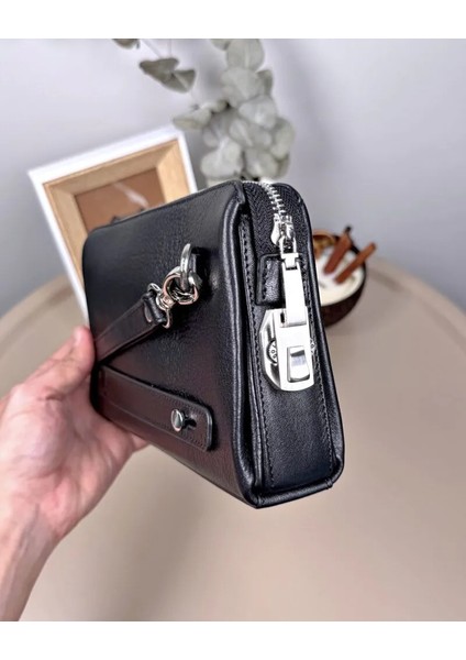 Hakiki Deri Şifreli Fermuarlı Erkek El Çantası 2105 fiyatları