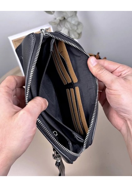 Hakiki Deri Şifreli Fermuarlı Erkek El Çantası 2105 indirimleri