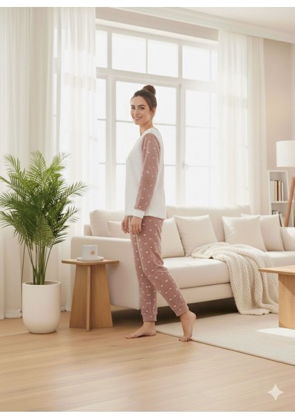 Kadın Kalp Detaylı Pijama Takımı fiyatları