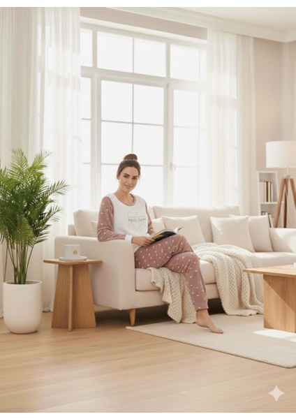 Kadın Kalp Detaylı Pijama Takımı fırsatları