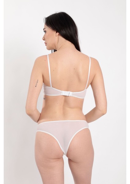 Beyaz Tül Sütyen Takım modelleri