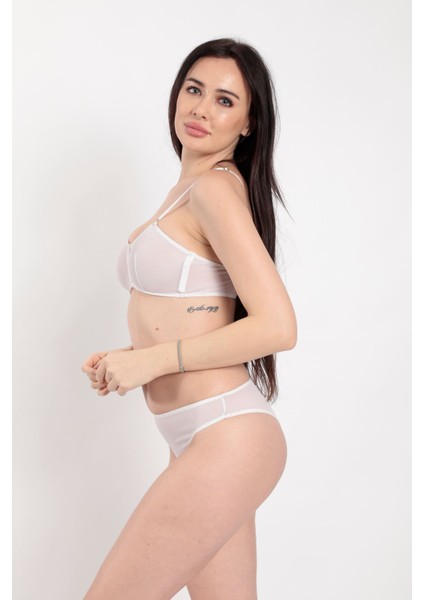 Beyaz Tül Sütyen Takım fırsatları