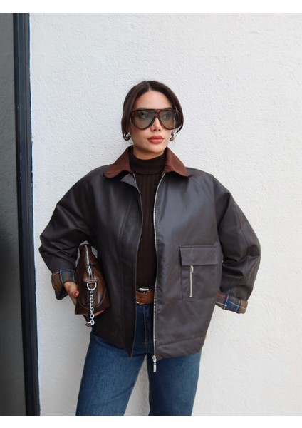 Kadife Yaka Cep Detay Ceket fırsatları