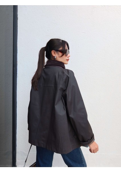 Kadife Yaka Cep Detay Ceket indirimleri