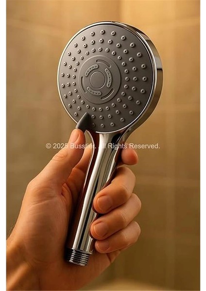 Spiralli Duş Başlığı Seti, 3 Fonksiyonlu Krom Duş Başlığı, 150 cm Duş Hortumu, Mafsallı modelleri