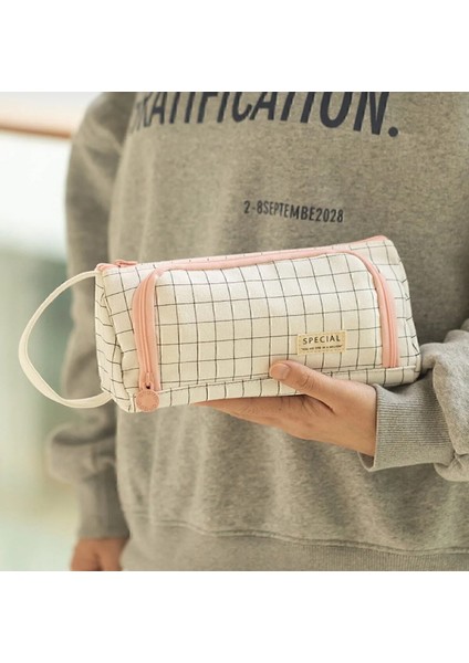 Special Çok Fonksiyonlu Geniş Kapasiteli Kanvas Kalemlik, Makyaj Çantası, Kalem Kutusu fiyatları