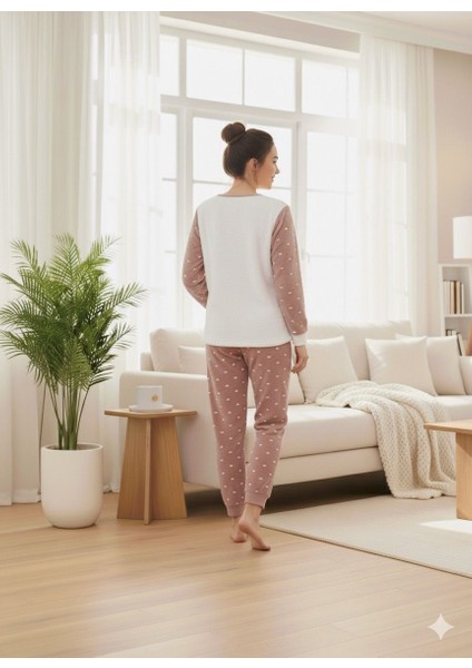 Kadın Kalp Detaylı Pijama Takımı modelleri