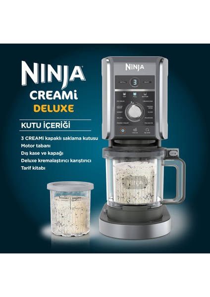 Creami Deluxe 10-In-1 Dondurma ve Frozen Makinesi modelleri
