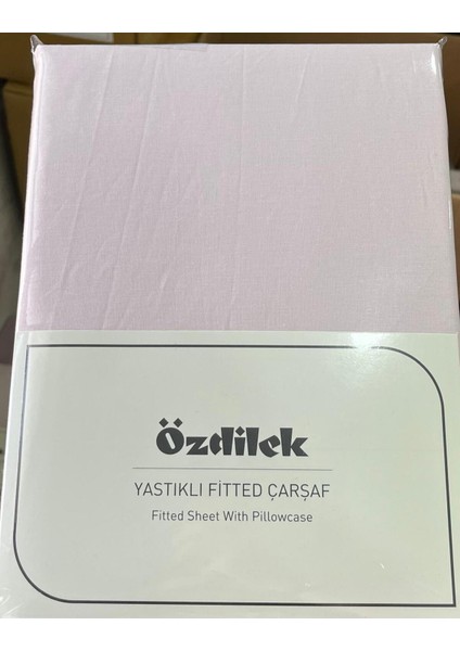 Colurist Lastikli Fitted Çift Kişilik Çarşaf Takımı 160 x 200 +30 cm ( 30 cm Yükseklik ) Pudra