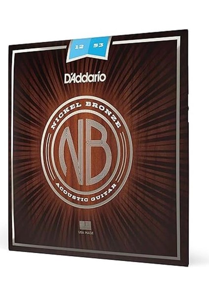 D'addario NB1253 Nikel Bronz Akustik Gitar Teli (12-53)