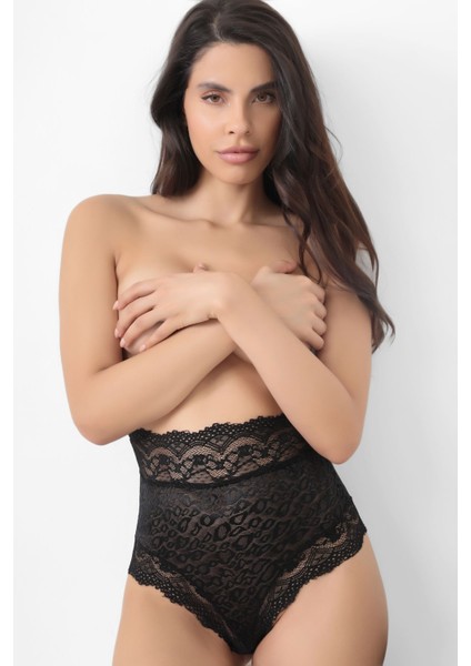 Siyah Dantelli Yüksek Bel Külot VENÜS-K1013 modelleri