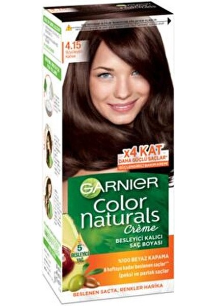 Color Naturals 4.15 - Büyüleyici Kahve Saç Boyası fırsatları