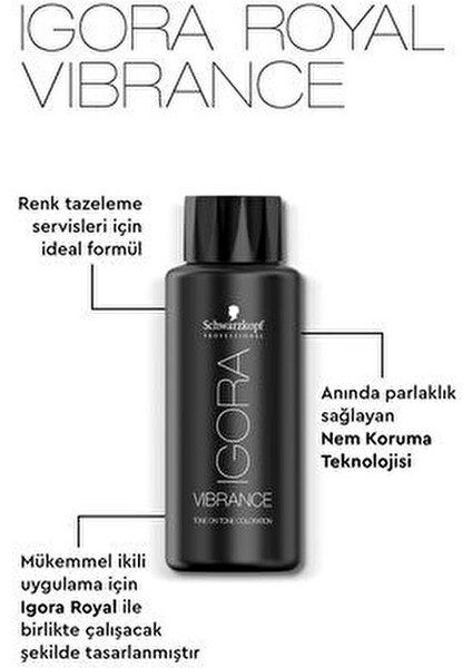 Schwarzkopf Igora Vibrance 7-65 Kumral Çikolata Altın Saç Boyası 60ml fiyatları