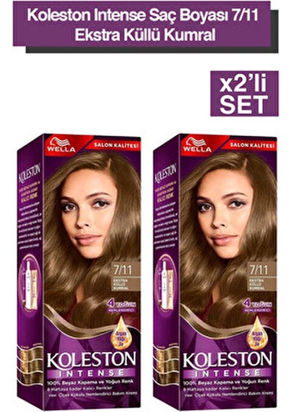 Koleston Intense Saç Boyası 7/11 Ekstra Küllü Kumral 2x modelleri