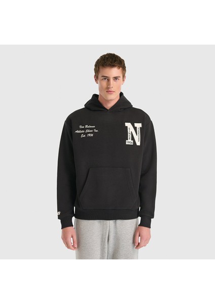New Balance UNH3534 Siyah Unisex Sweatshirt