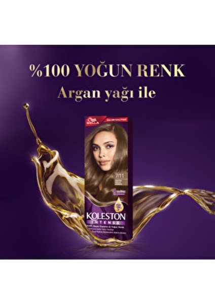 Koleston Intense Saç Boyası 7/11 Ekstra Küllü Kumral 2x