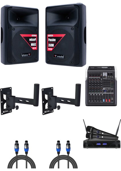 WSS-0800 2'li Askı Hoparlör Mağaza Dükkan Kafe Seslendirme ve Okul Anons Sistemi modelleri