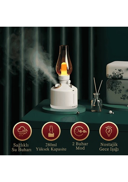 Retro Gaz Lambası Hava Nemlendirici Buhar Makinesi indirimleri