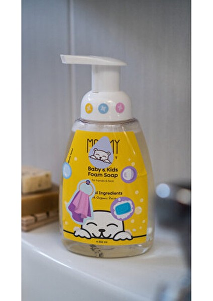 Çocuk Köpük El Sabunu Hassas Ciltler İçin 350 ml Doğal İçeriklerle