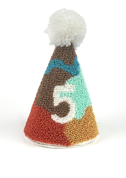 Çok Renkli Safari Punch Nakışlı 5 Rakamı Huni Doğum Günü Klips Toka indirimleri