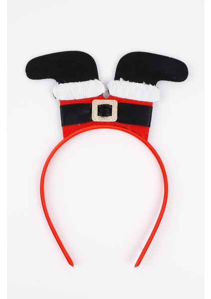 Kırmızı Noel Baba Çizmeli Kız Çocuk Taç fırsatları