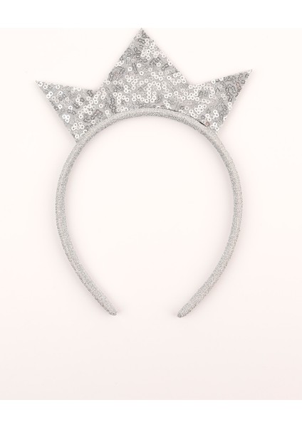 Gümüş Payetli Kız Çocuk Kraliçe Taç fiyatları